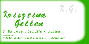 krisztina gellen business card